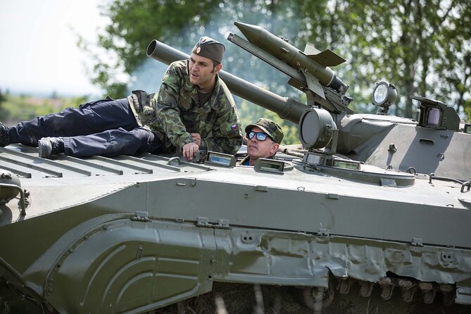 Ride in a BMP tank and military garage tour Prague - Price and Value: What You Actually Get for About $56