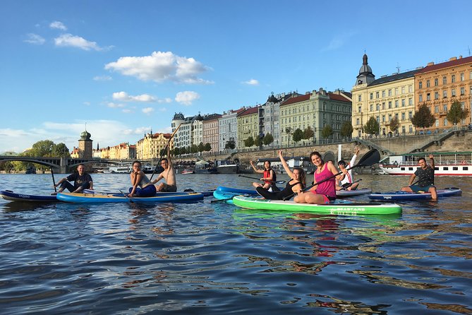 Stand-Up Paddleboarding on the Vltava River in Prague - Where You Start: Yacht Club CEREPodolské Nábřeží in Prague 4