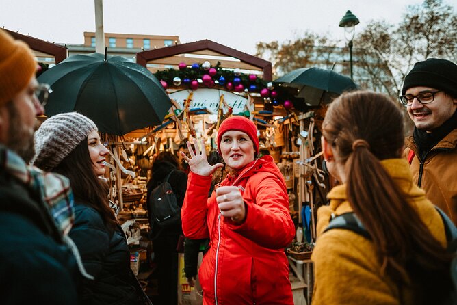 Tour 3 Magical Prague Markets with Locals, Christmas Goodies incl - Namesti Miru: where handicrafts and tree-decor shopping gets real