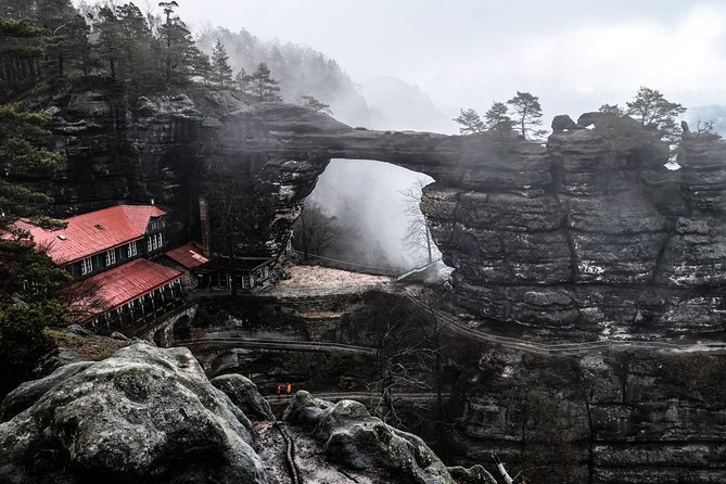 Winter Fairytale The BEST of Bohemian & Saxon Switzerland Hiking Tour - Hřensko, crossing into Saxon Switzerland, and the border-day flow